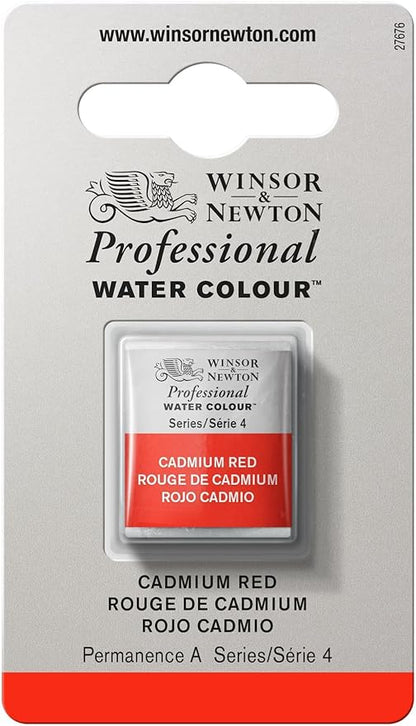 Winsor & Newton Professional Water Colour Paint, Half Pan, Cadmium Red by WinsorNewton