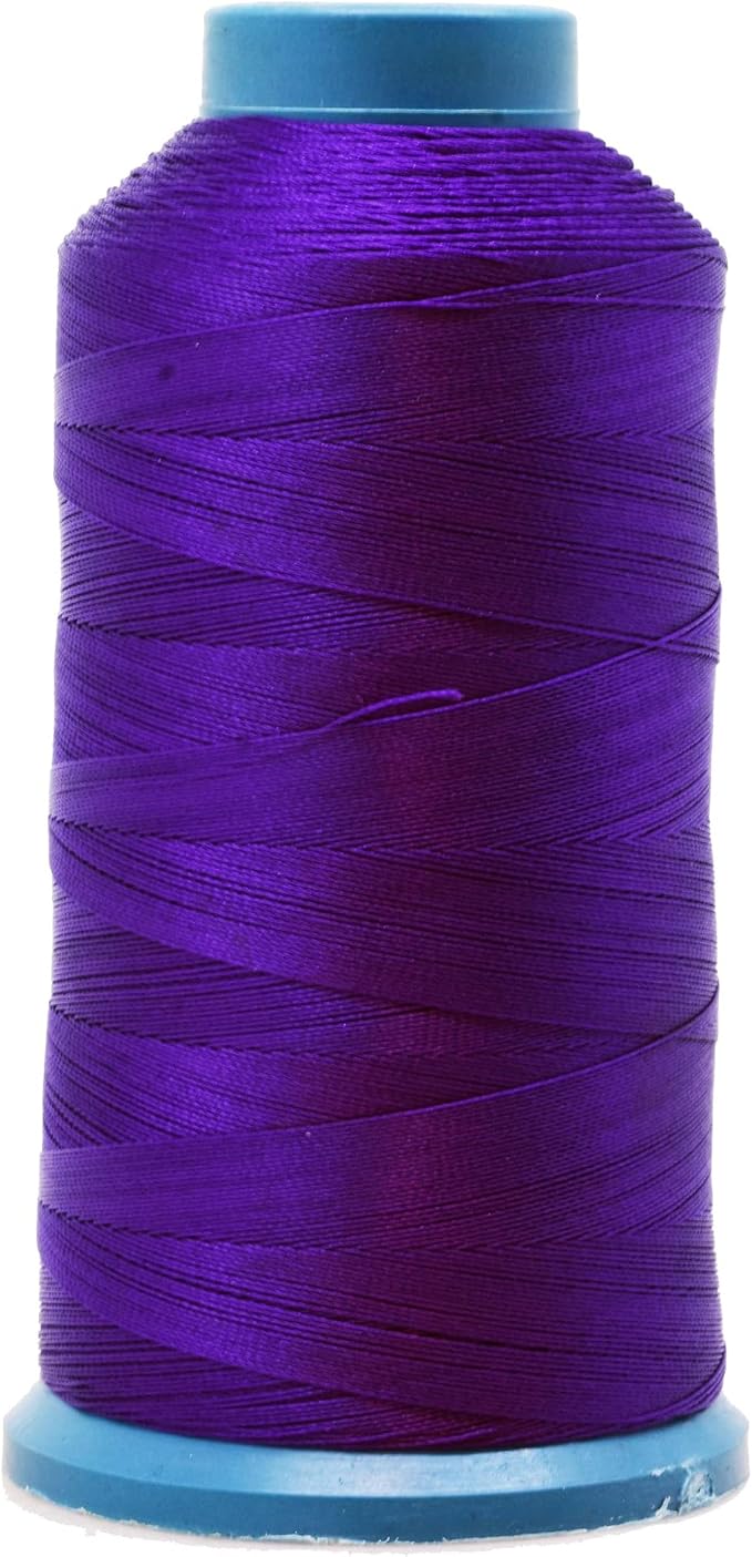 Mandala Crafts Bonded Nylon Thread True Purple Heavy Duty Sewing Threads by MandalaCrafts