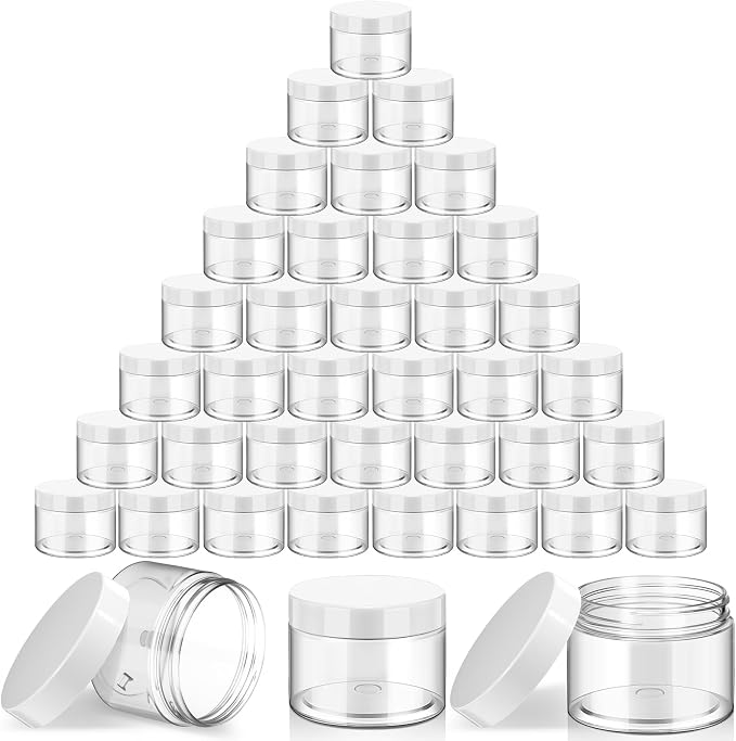 SATINIOR 36 Pieces 4 oz Plastic Jars by SATINIOR