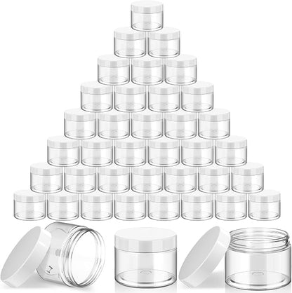 SATINIOR 36 Pieces 4 oz Plastic Jars by SATINIOR