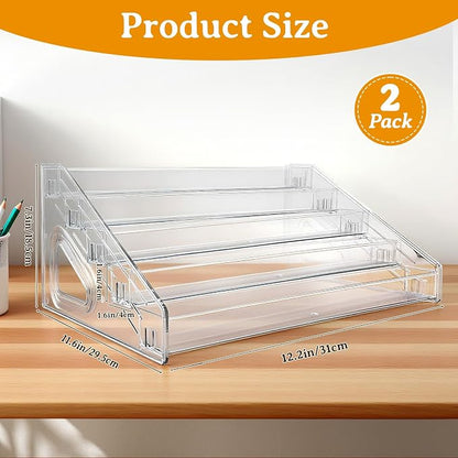 2 Pack 5 Tier Acrylic Card Display Stand, Baseball Cards, Sports Cards - Image 2