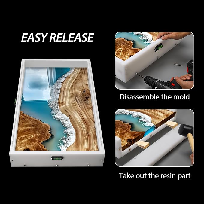 Large Reusable Epoxy Resin Mold 10×3×3 Adjustable Clamping System – Ideal Resin - Image 4