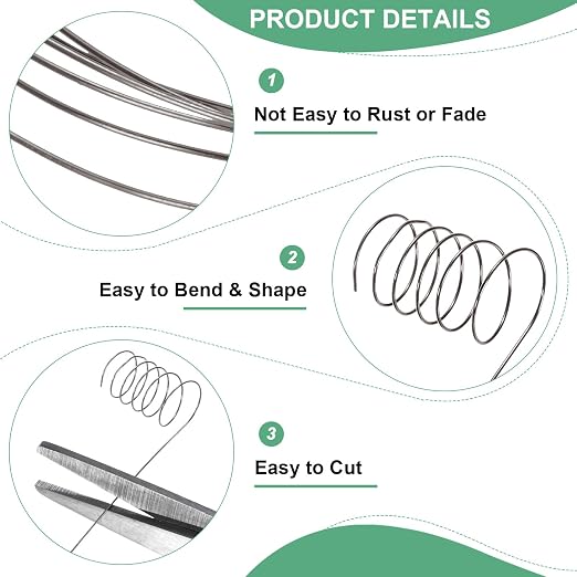 0.3 mm/28 Gauge Copper Wire for Jewelry Making, 49.2FT Copper Beading Craft - Image 2