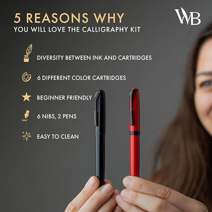 Wordsworth and Black Calligraphy Pen Set - Image 6