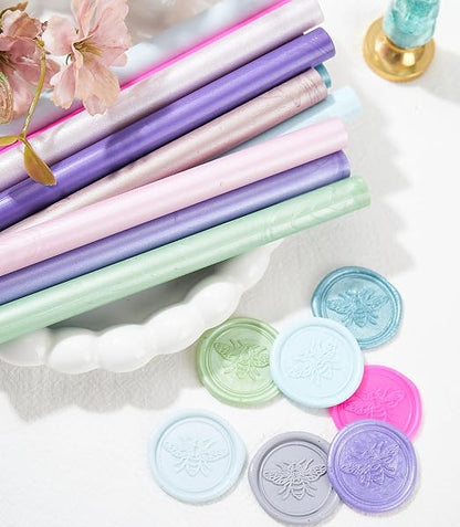 Baby Blue Wax Seal Sticks, ONWINPOR 20pcs Glue Gun Wax Sealing Sticks - Image 9