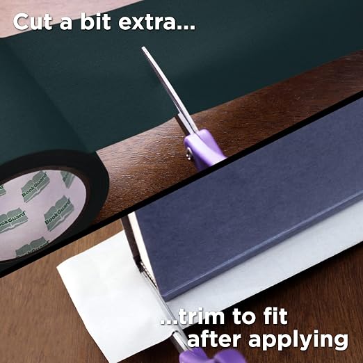 BookGuard 4 inch Premium Bookbinding Repair Cloth Tape, 15 Yard Roll, Forest - Image 6