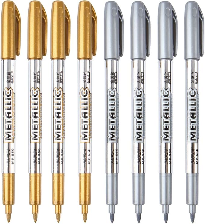 MYARTOOL Metallic Marker Pens, Gift Card Making, Scrapbooking, DIY Photo Album by MYARTOOL