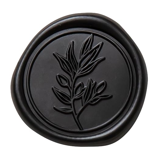 PONATIA Black Wax Seal Stickers by ponatia