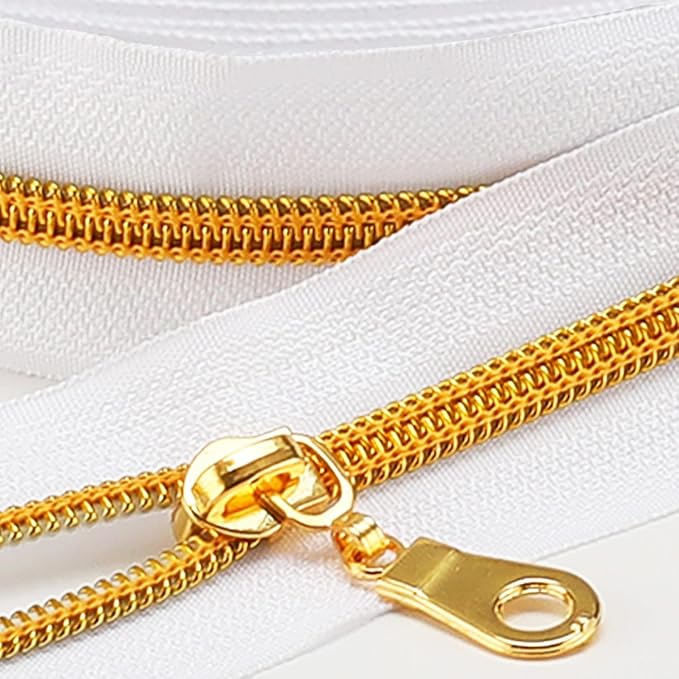 Sawoake 10 Yards Bulk Zipper, Replacement Sewing Zipper by Zipper