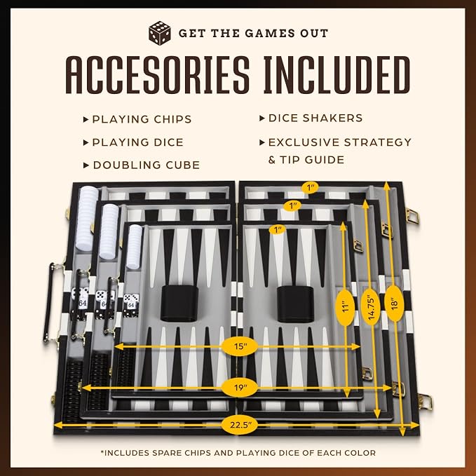 Get The Games Out Top Backgammon Set - Image 5