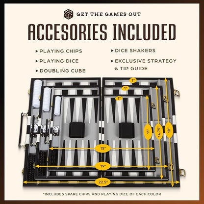 Get The Games Out Top Backgammon Set - Image 5