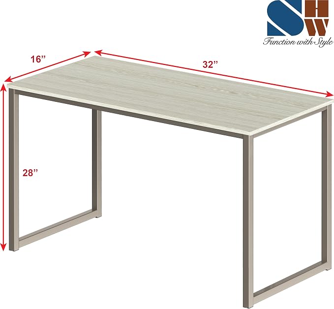 SHW Mission 32-Inch Home Office Computer Desk - Image 3