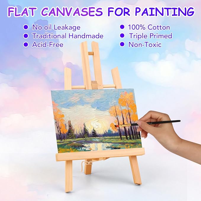 FUMILE Canvas Boards for Painting 5x7 Inch, 84 Pack Small Canvases Value Pack - Image 3