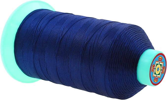 Mandala Crafts Bonded Nylon Thread Dark Blue Heavy Duty Sewing Threads - Image 2