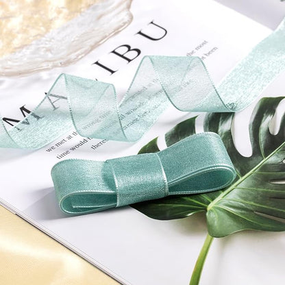 1 Inch Wide Sheer Chiffon Ribbon - Image 3