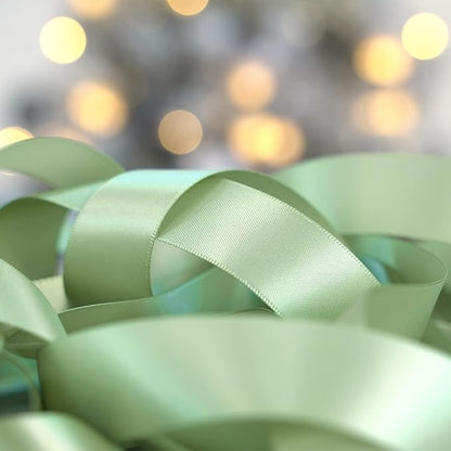 HUIHUANG Sage Satin Ribbon - Image 5