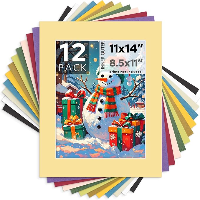 Mat Board Center, 11X14 Mix Color Mats by MatBoardCenter