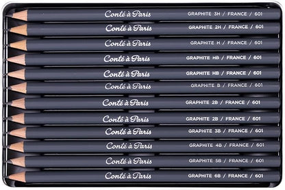 Conté à Paris 12 Count Assorted Graphite Pencil Drawing Set - Image 6