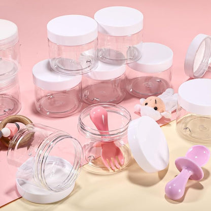 SATINIOR 36 Pieces 10 oz Plastic Jars - Image 3