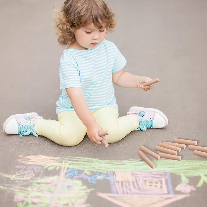 25 Pcs Sidewalk Chalks for Kids Non Toxic Jumbo Chalk for Party Gift Outdoor - Image 7