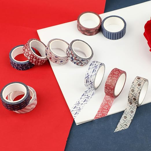 12 Rolls Baseball Washi Tape, Sport Masking Tape, Stadium Decorative Tapes - Image 3