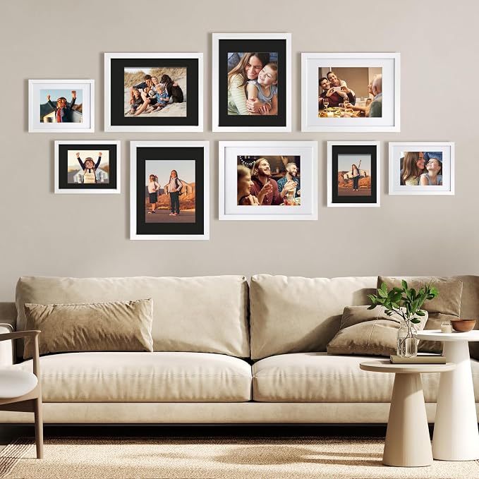 Egofine 8x10 Black Picture Mats Pack of 14, Frame Mattes - Image 5
