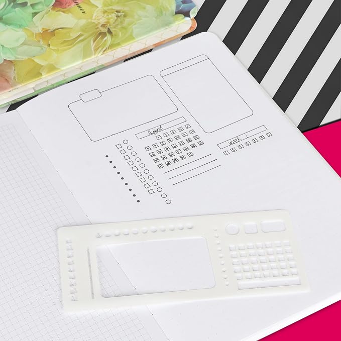 9 Pcs Handmade Flexible Record Template, 3 Style Planner Stencils Set Reusable - Image 4