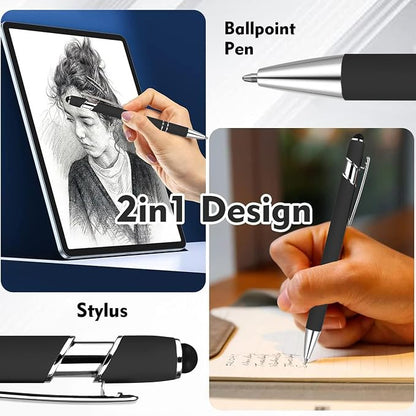 12 PCS 2 in 1 Stylus Ballpoint Pen - Image 2