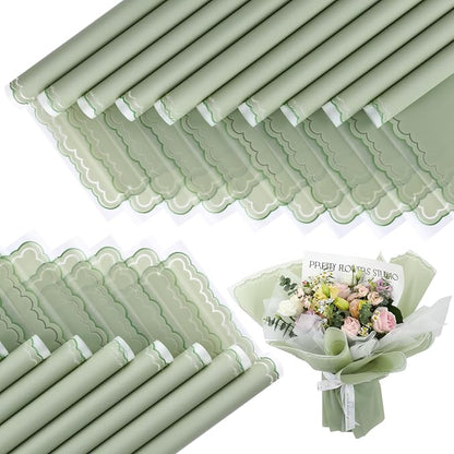 FUHITIM 20 Sheets Flower Wrapping Paper by FUHITIM