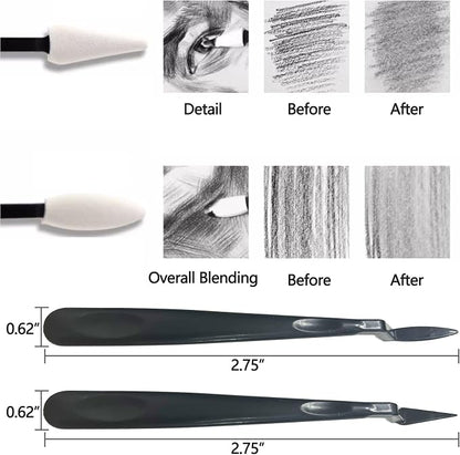 43 PCS Blending Stumps and Tortillions Paper Art Blenders Sketch Drawing Tools - Image 4