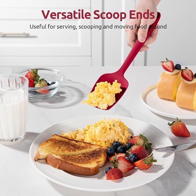 U-Taste Silicone Spatula Set: 600ºF High Heat Resistant, Seamless Food Grade - Image 7