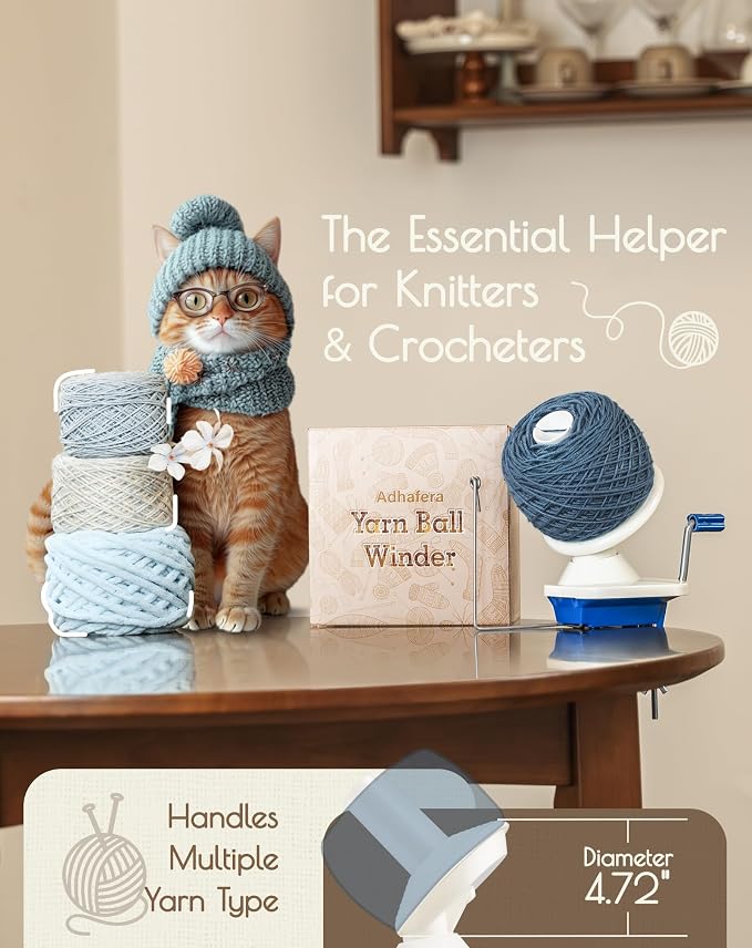 Adhafera Yarn Winder, Yarn Ball Winder - Image 6