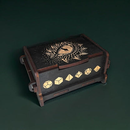 Dice Box - BLACK - 6x4x3 Also holds jewelry and great - Image 2