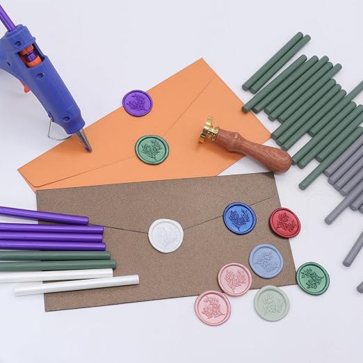 Olive Green Wax Seal Sticks 20pcs, Andotopee Glue Gun Wax Seal Sticks - Image 6