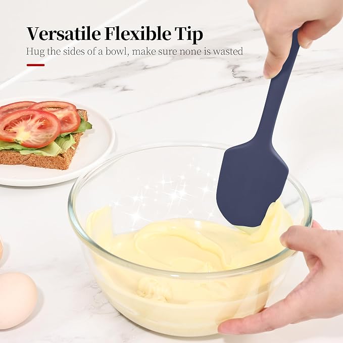 600ºF Heat Resistant Spatulas, High Heat Food Safe Semless Kitchen Silicone - Image 7