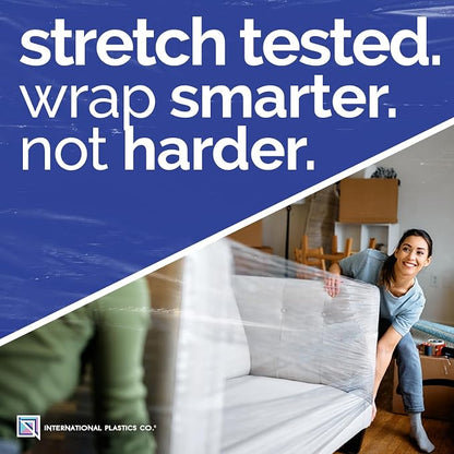 International Plastics Co. Black 18" Stretch Film/Wrap 1500 feet 7 Layers 80 - Image 3