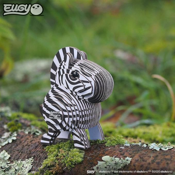 Eugy Zebra 3D Puzzle, 26 Piece Eco-Friendly Educational Toy Puzzles - Image 7