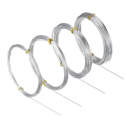 BBTO Aluminum Craft Wire, 4 Sizes Bendable Metal Wire by BBTO