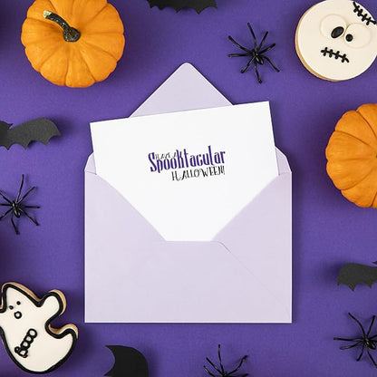 Halloween Words Clear Stamps for Card Making anding Halloween Alphabet Skulls - Image 8