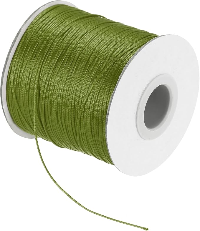 MECCANIXITY Waxed Cord 0.5mm Waxed Polyester Cord 175 Yard Wax String by MECCANIXITY
