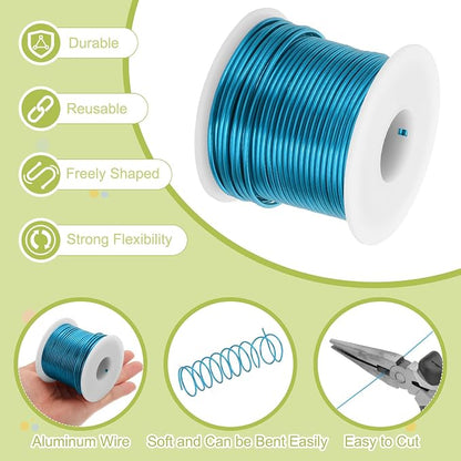 MECCANIXITY 12 Gauge Anodized Aluminum Craft Wire Bendable Bonsai Training Wire - Image 3