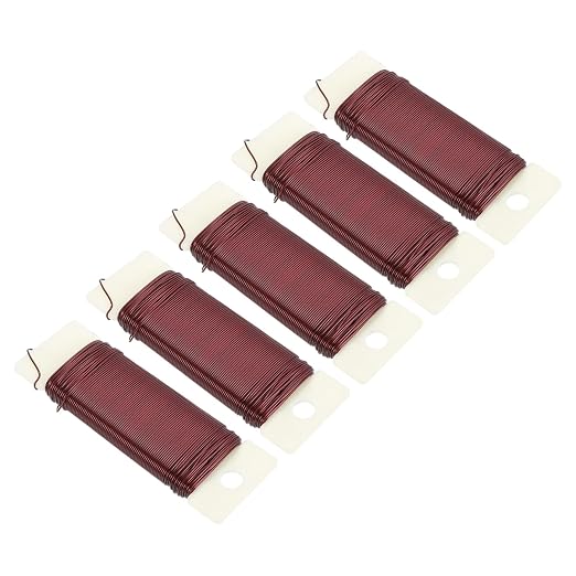 MECCANIXITY 190 Yards/575 Feet Metal Floral Wire 21 Gauge Red Flexible Paddle by MECCANIXITY