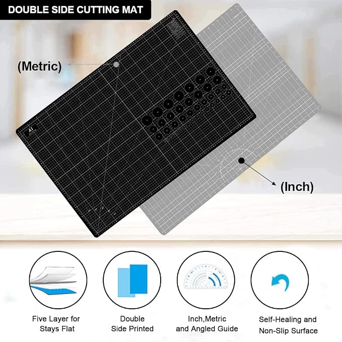 Headley Tools Thickened 24 x 36 Inch Self Healing Sewing Cutting Mat, A1 Rotary - Image 4