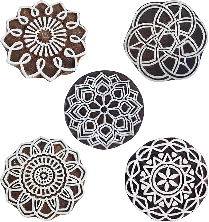 Royal Kraft Mandala Wooden Printing Stamps - Image 2