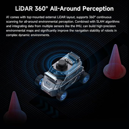 Yahboom ROS2 Robot Car Ackerman Steering Chassis, AI Visual Recognition - Image 5