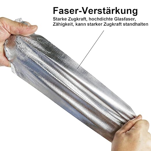 BOMEI PACK Adhesive Aluminum Foil Heat Shield Tape Barrier, Fiberglass Thermal - Image 7