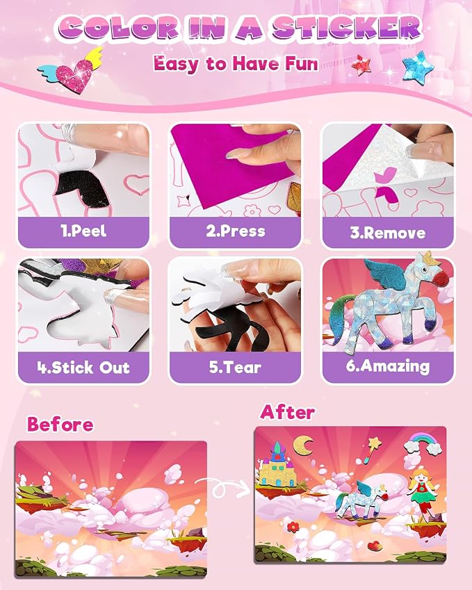 Baobrava Foil Art Fun Kit for Kids - Image 3