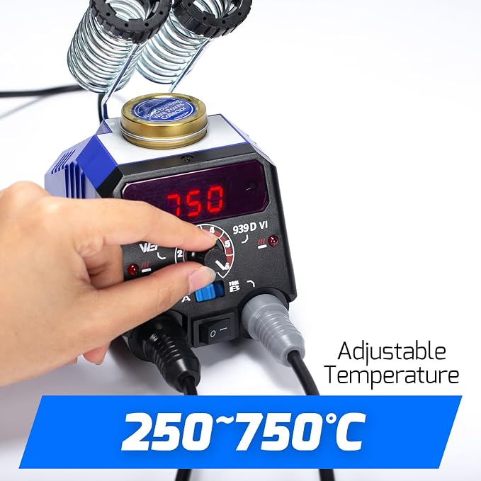 WEP 939D-VI Dual Pen Wood Burning Kit 250-750℃/482-1382℉ A/B Toggle Wood - Image 2