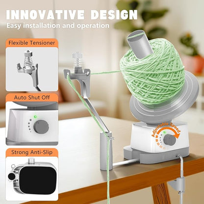 Yarn Winder, Electric Yarn Ball Winder - Image 4
