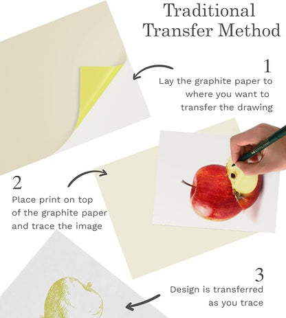 MyArtscape Graphite Transfer Paper, 20 Mixed Sheets - Image 7